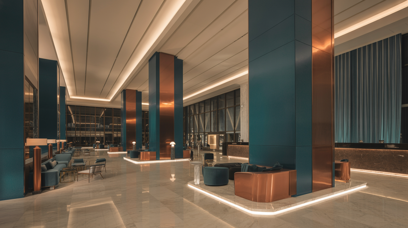 Luxury hotel restaurant interior